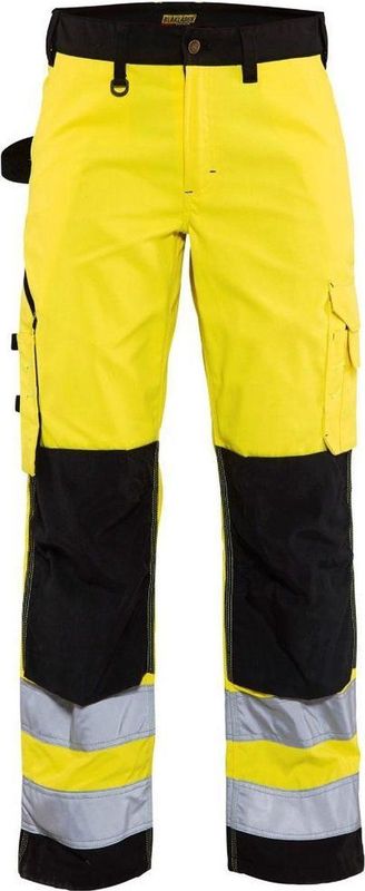 BLAKLÄDER® Damen Warnschutzhose 7155 gelb, schwarz Größe 24