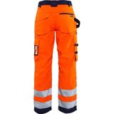Blaklader 7155 Dames Reflecterende Werkbroek Oranje/Marineblauw