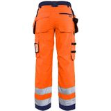Blåkläder - 7156-1811 - Dames Werkbroek - High Vis - Oranje/Marineblauw - CORDURA® Versterkingen