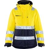 Blåkläder 4872-1987 Dames Winterjas High Vis Geel/Marineblauw maat XL