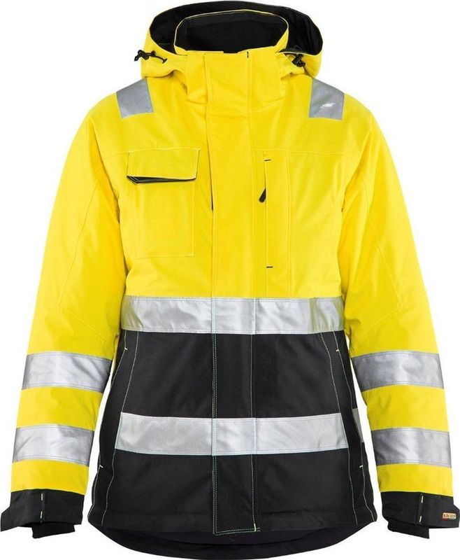 Blåkläder 4872-1987 Dames Winterjas High Vis Geel/Zwart maat XS