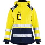 Blåkläder - 4904-1987 - Dames Shell Jack - High Vis Geel/Marineblauw