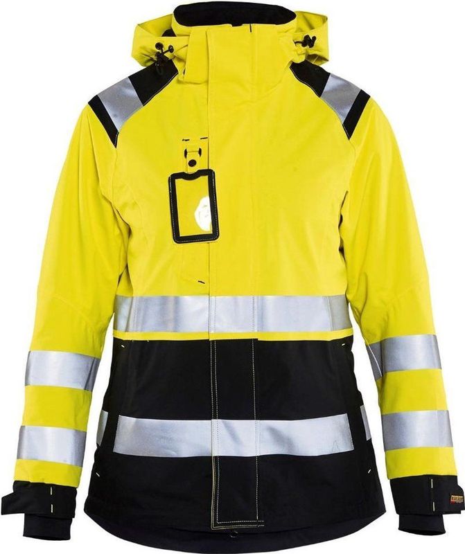 Blåkläder - 4904-1987 - Dames Shell Jack - High Vis Geel/Zwart