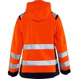 Blåkläder - 4904-1987 - Dames Shell Jack - High Vis - Oranje/Marineblauw