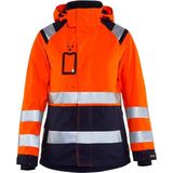 Blåkläder - 4904-1987 - Dames Shell Jack - High Vis - Oranje/Marineblauw