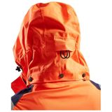 Blåkläder 4904-1987 Dames Shell jack High Vis Oranje/Marineblauw maat XS