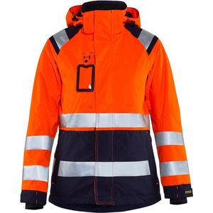 Blåkläder 4904-1987 Dames Shell jack High Vis Oranje/Marineblauw maat XS