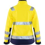 Blåkläder - 4902-2517 - Softshell Jack - High Vis Geel/Marineblauw - Ademend
