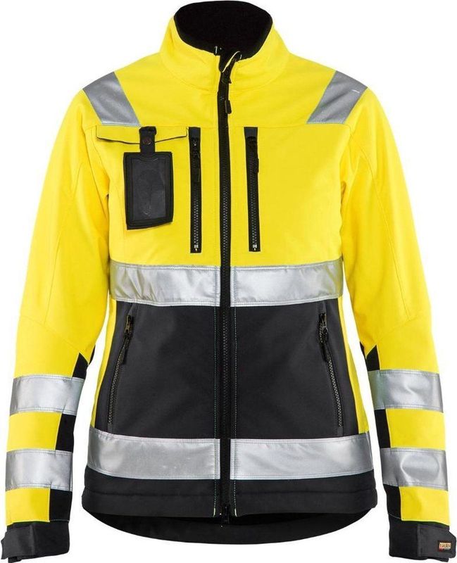 Blåkläder - 4902-2517 - Softshell Jack - High Vis Geel/Zwart - Dames
