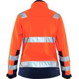 Blåkläder - 4902-2517 - Softshell Jack - High Vis - Oranje/Marineblauw - Ademend