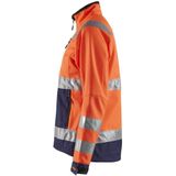 Blåkläder - 4902-2517 - Softshell Jack - High Vis - Oranje/Marineblauw - Ademend