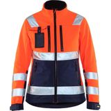 Blåkläder - 4902-2517 - Softshell Jack - High Vis - Oranje/Marineblauw - Ademend