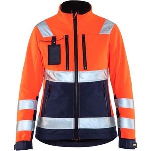 Blåkläder - 4902-2517 - Softshell Jack - High Vis - Oranje/Marineblauw