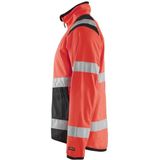Blåkläder 4877-2516 Softshell jack High Vis Fluor Rood/Zwart maat L
