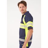 Blåkläder 3338-1051 UV-Poloshirt High Vis Klasse 1 Marineblauw/Oranje maat 4XL