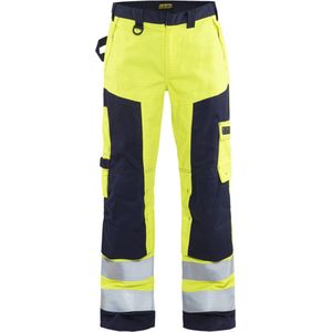 Blaklader Multinorm werkbroek 1578-1514 - High Vis Geel/Marineblauw