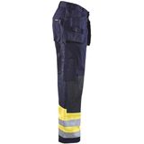Blaklader Multinorm werkbroek 1478-1514 - Marine/High Vis Geel