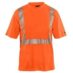 BLAKLÄDER® unisex Warnschutz Shirt 3386 orange Größe XS