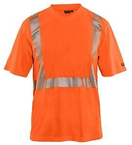 BLAKLÄDER® unisex Warnschutz Shirt 3386 orange Größe XS