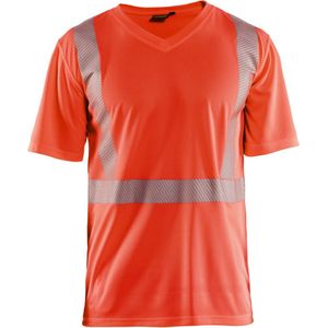 BLAKLÄDER® unisex Warnschutz Shirt 3386 hellrot Größe L