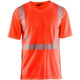 BLAKLÄDER® unisex Warnschutz Shirt 3386 hellrot Größe M