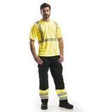 BLAKLÄDER® unisex Warnschutz Shirt 3386 gelb Größe 5XL