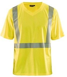 BLAKLÄDER® unisex Warnschutz Shirt 3386 gelb Größe 6XL