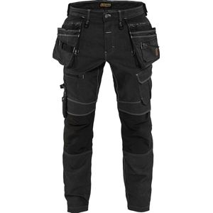 Blåkläder - 1990-1141 Werkbroek - Denim Stretch - Zwart - CORDURA®