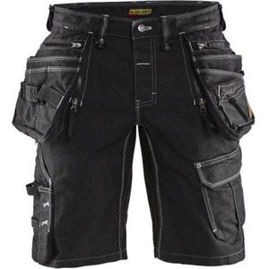 Blåkläder - 1992-1141 Short - Denim Stretch - Zwart - CORDURA®
