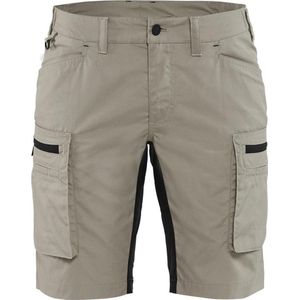 Blaklader Dames Service Short met stretch 7149-1845 - Stone/Zwart