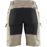 Blaklader Dames Service Short met stretch 7149-1845 - Donker marineblauw/Zwart
