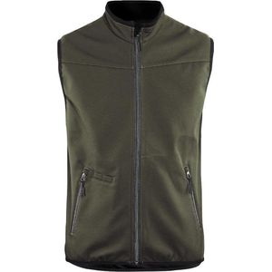 Softshell-Weste Blaklader rmellos + Stretch Khaki-Grün/Schwarz t.xxxl 385025164599