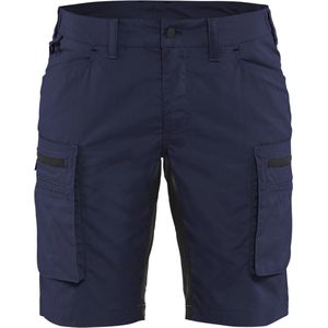 Blaklader Dames Service Short met stretch 7149-1845 - Marineblauw/Zwart