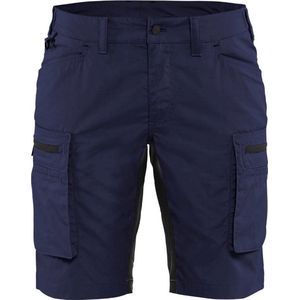 Blåkläder - 7149-1845 - Dames Service Short - Marineblauw/Zwart - Stretchmateriaal