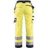 Blåkläder - Softshell Werkbroek - High-Vis Geel/Zwart - Ademend Materiaal