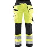 Blåkläder - Softshell Werkbroek - High-Vis Geel/Zwart - Ademend Materiaal