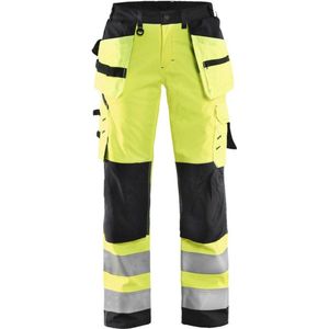 Blåkläder - Softshell Werkbroek - High-Vis Geel/Zwart - Ademend Materiaal