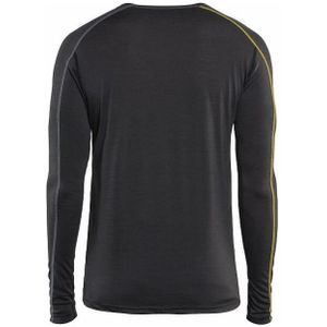 Blåkläder 4799-1734 Onderhemd 100% merino XLIGHT Donkergrijs/Geel maat L