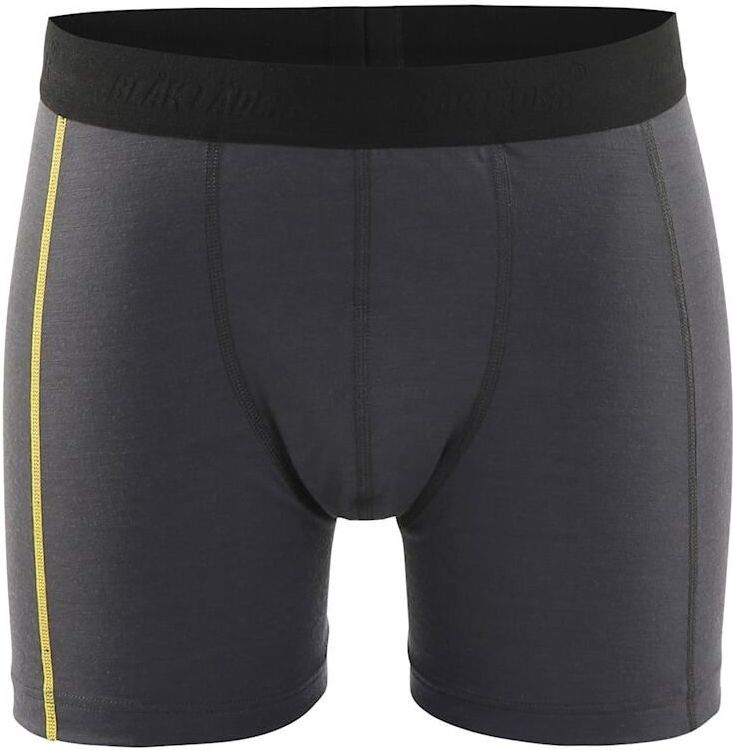 Blåkläder - 1847-1734 - Boxershort - Donkergrijs/Geel - 100% Merino Wol