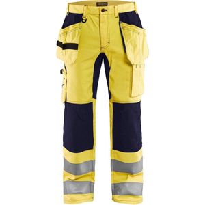 Blåkläder - 1552-1811 Werkbroek - High Vis Geel/Marineblauw - CORDURA® Versterkt