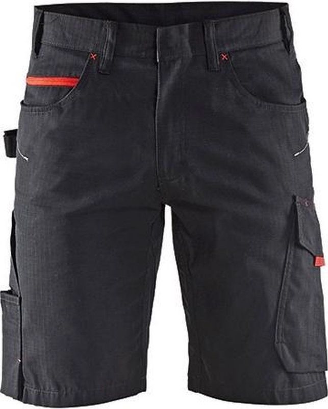 Blaklader Werkshort 1499 zwart/rood