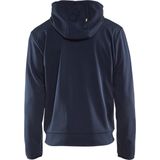 Blåkläder - Hoodie - Donkerblauw/Geel - Zachte Voering - Ritssluiting