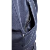 Blåkläder - Hoodie - Donkerblauw/Geel - Zachte Voering - Ritssluiting