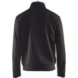 Blaklader Service sweatshirt met rits 3362-2526 - Zwart/High Vis Geel