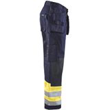 Blaklader Multinorm werkbroek 1479-1514 - Marine/High Vis Geel