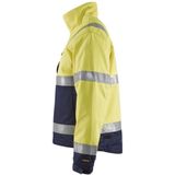 BLAKLÄDER® unisex Warnjacke Winter 4069 gelb, marine Größe M