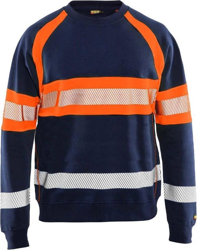 Blåkläder - 3359-1158 - Sweater - Marineblauw/Oranje - High Vis