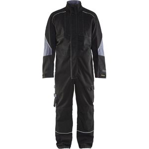 Blåkläder - 6061-1516 - Vlamvertragende Overall - Zwart/Grijs