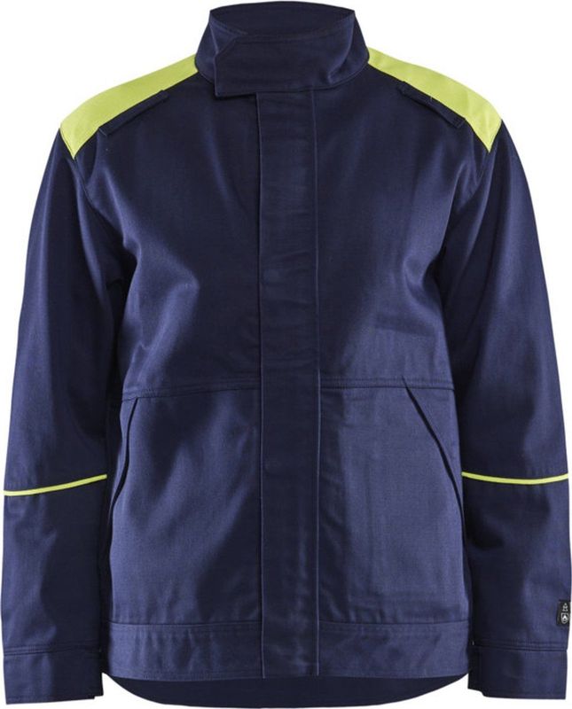 Blåkläder 4801-1501 Lasjack Marineblauw/Geel maat 4XL