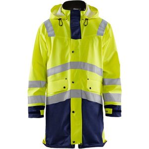 Blåkläder 4326-2005 Regenjas High Vis LEVEL 3 High Vis Geel/Marineblauw maat XS